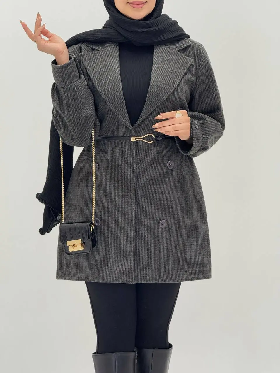 3591-پالتو فوتر دلناز